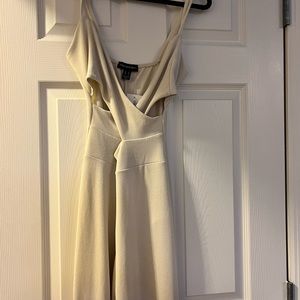 NWT White Sexy Cross Front Romper
